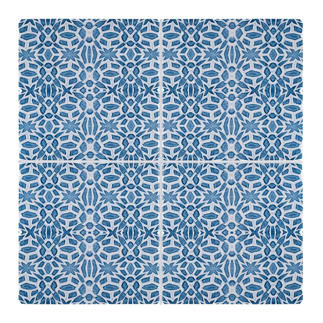 Moroccan Fountain Tile  - Fired Ink version