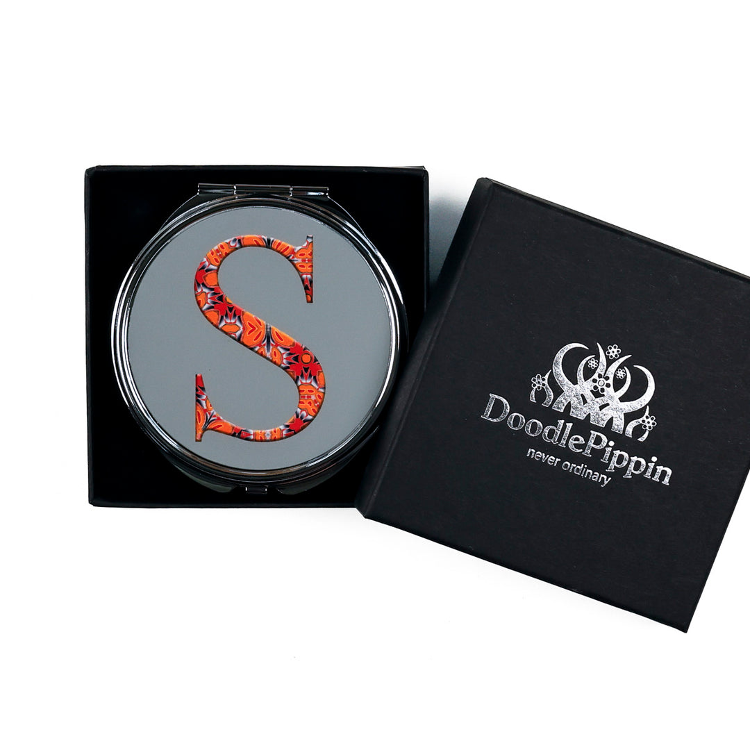 SOLDES - Lettre M compacte - Motif Grenade Aqua