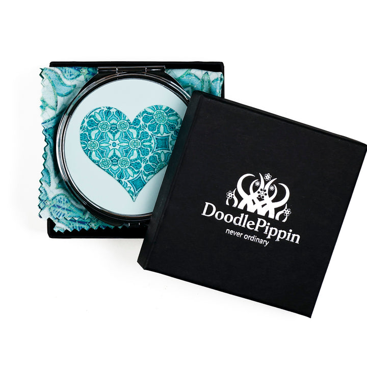 SALE - M-Buchstabe kompakt - Aqua Pomegranate Design