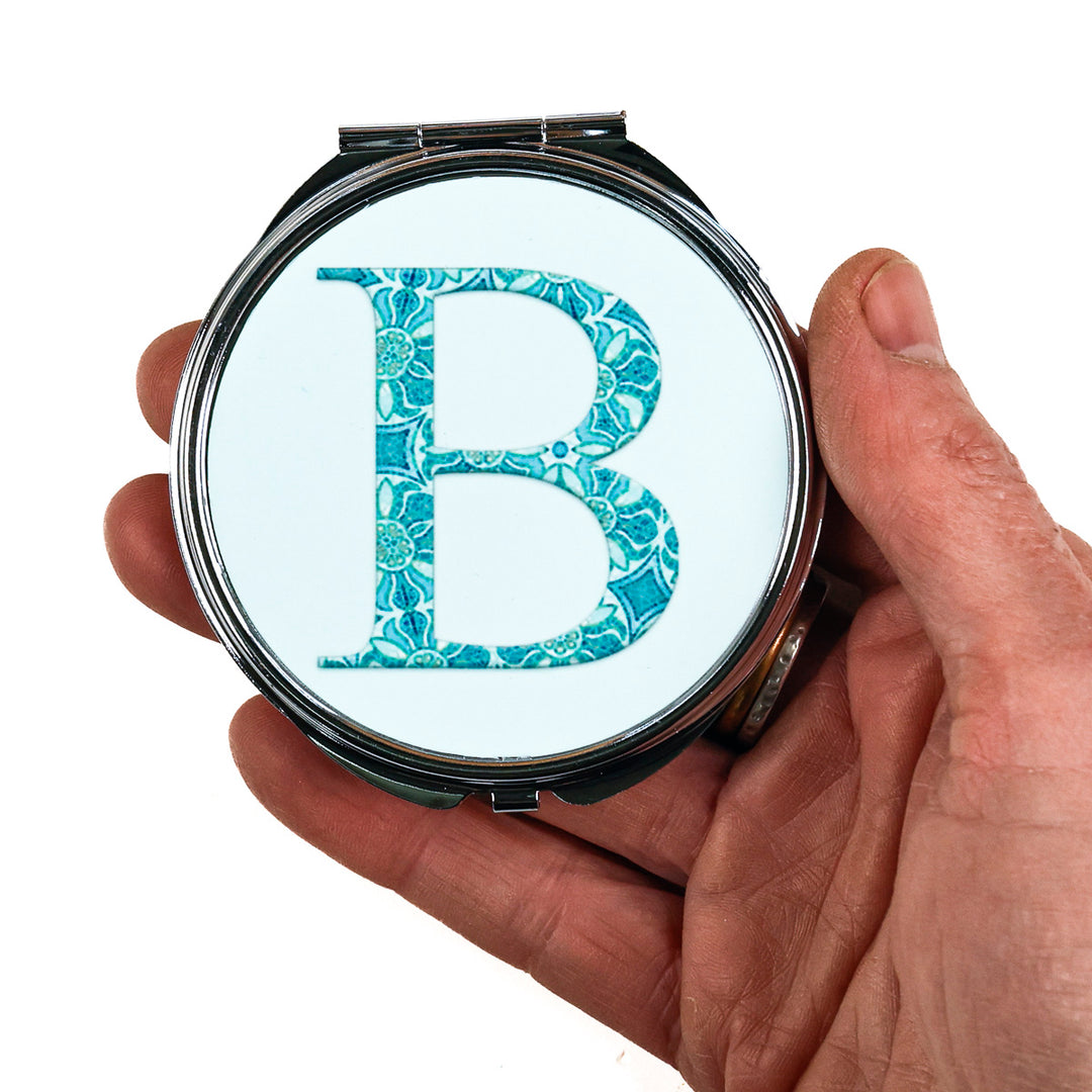 SALE - M-Buchstabe kompakt - Aqua Pomegranate Design