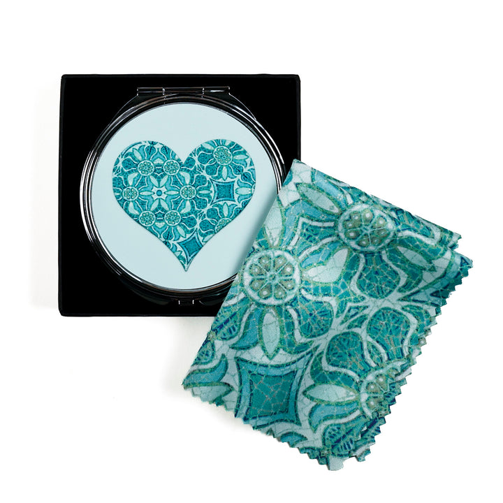 SALE - M-Buchstabe kompakt - Aqua Pomegranate Design
