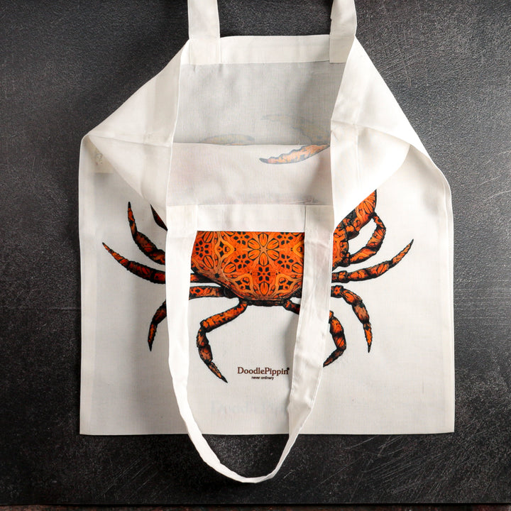 SALE Crab Shopping Bag - Lightweight foldaway tote
