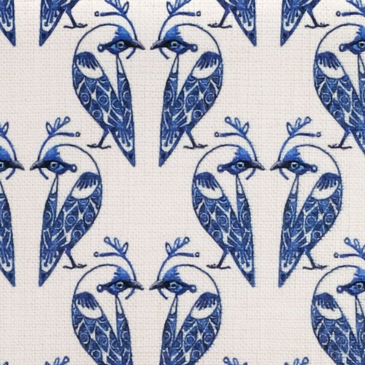 Lovebirds Fabric Placemat - Blue on White
