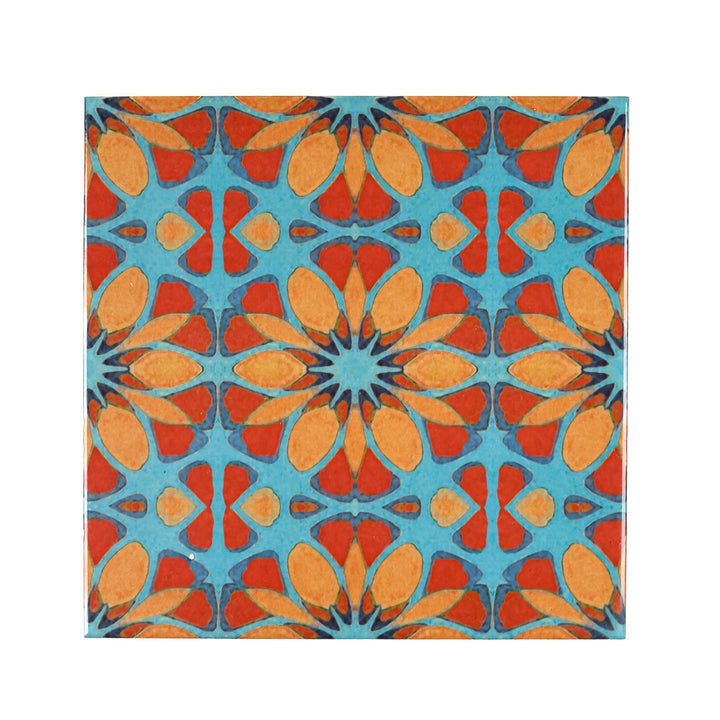 Moroccan Flower tiles - FIRED INK Version