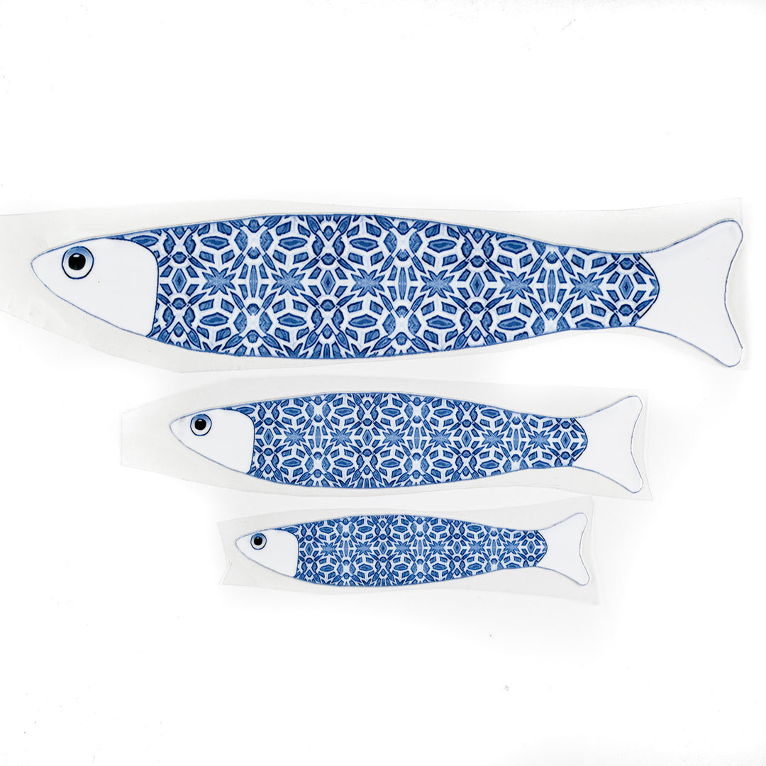 Ocean Shoal tile decals - Blue White