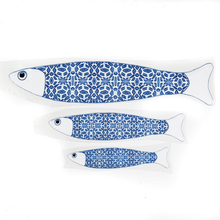 Ocean Shoal tile decals - Blue White