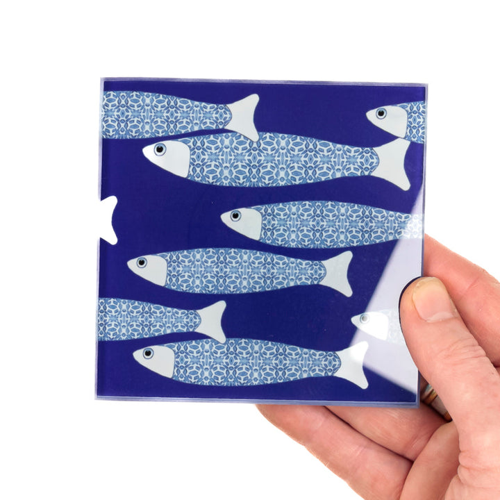 SALE Seconds : Ocean Shaoal Coaster Set - Navy Blue