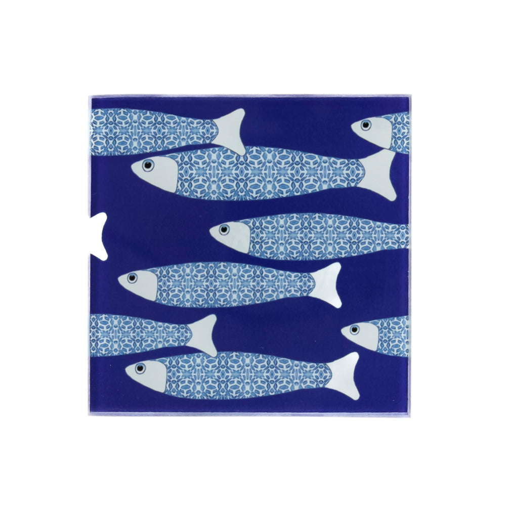 SALE Seconds : Ocean Shaoal Coaster Set - Navy Blue