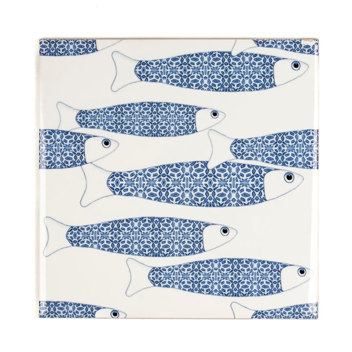 Ocean Shoal tile - Navy Blue