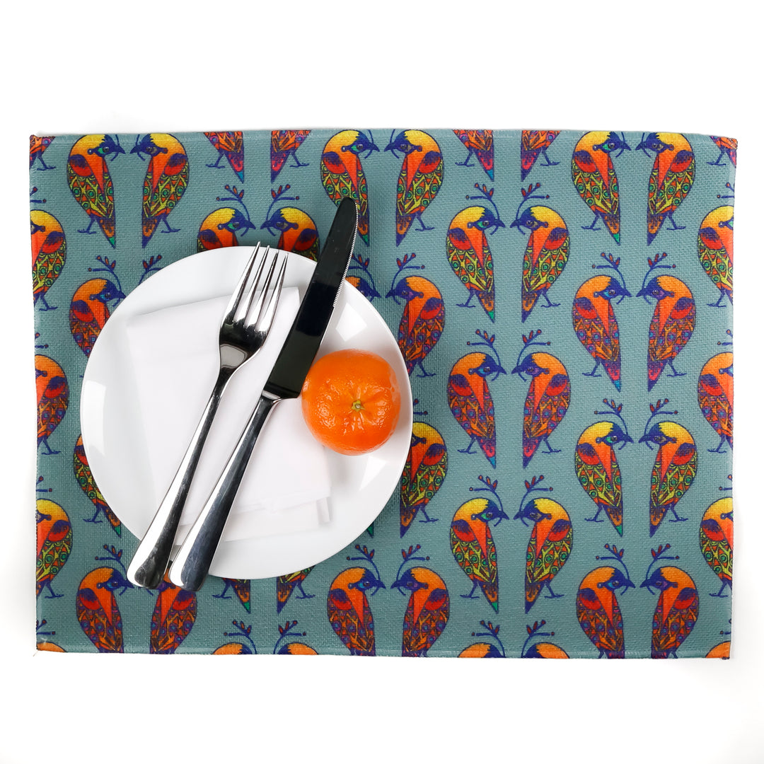 Lovebirds Fabric Placemat - Colourful