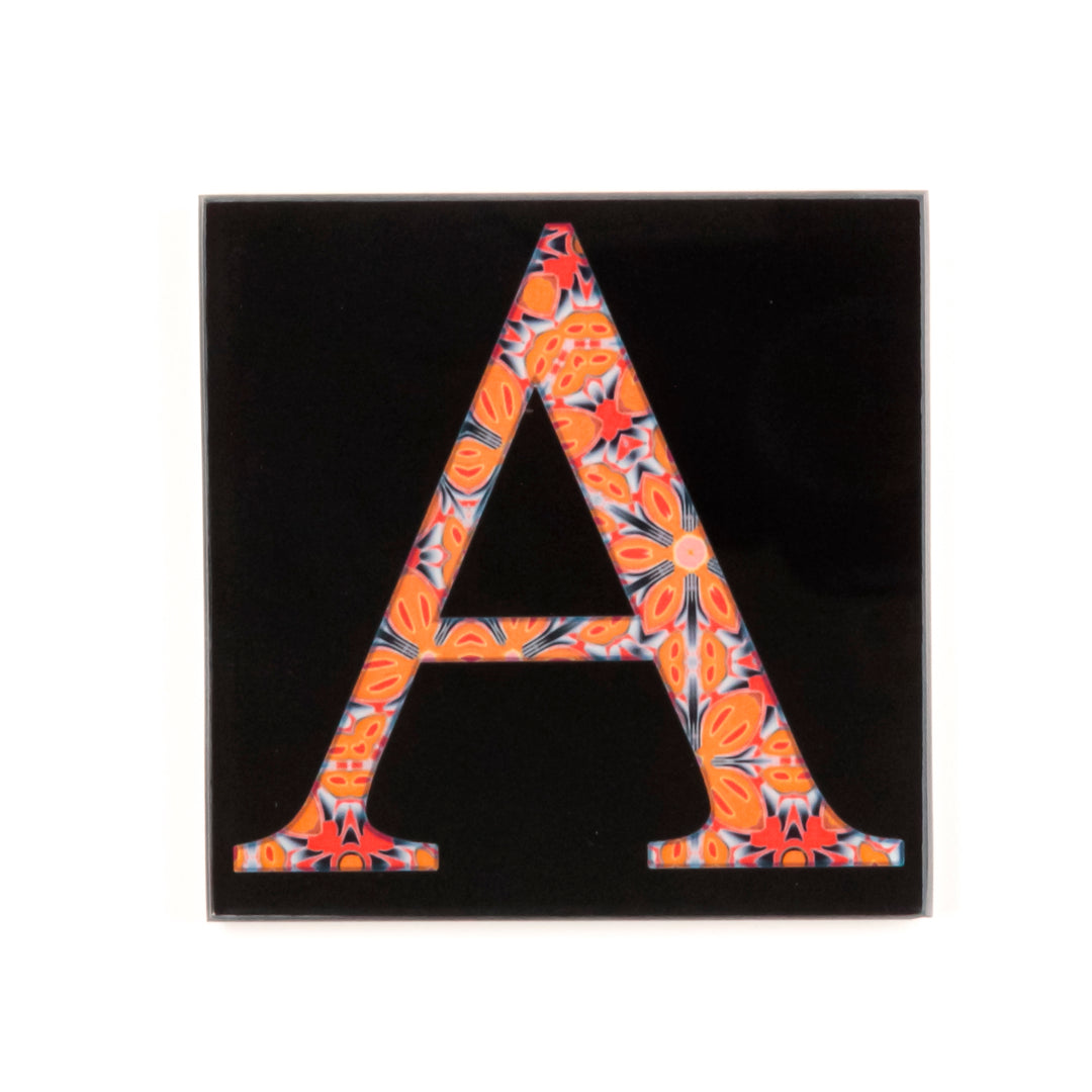 SALE Single Coaster (square) - Letter "A"