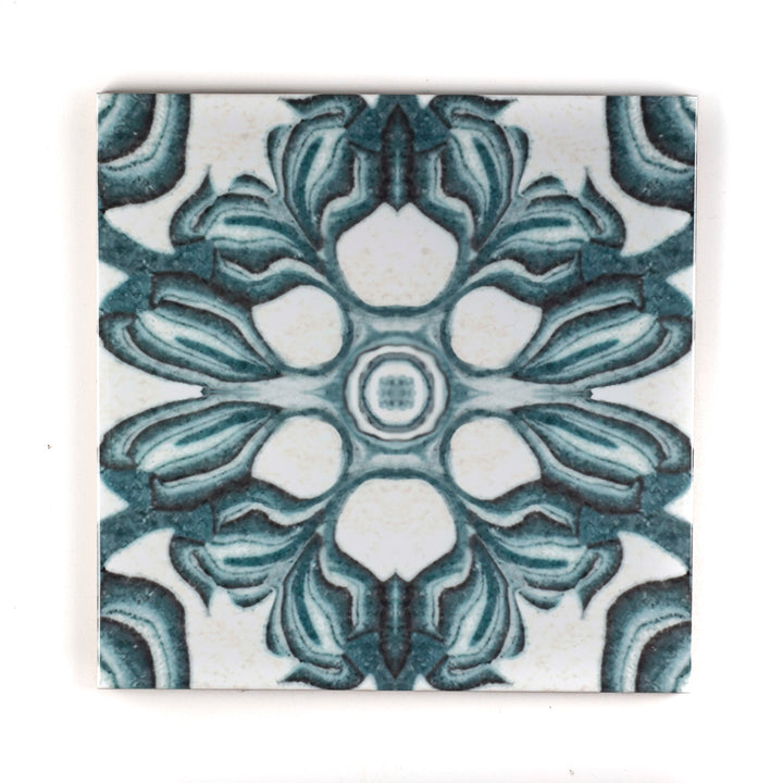 SALE SET : 6 x 20cm tiles - Hedera - Mixed Floral - Vintage design