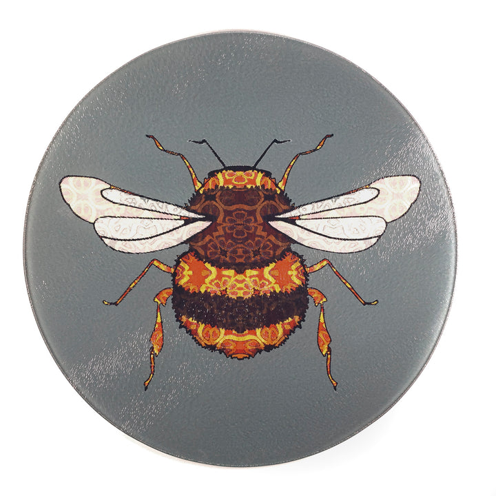SALE - Large Bumble Bee Circular Chopping Board (30cm)