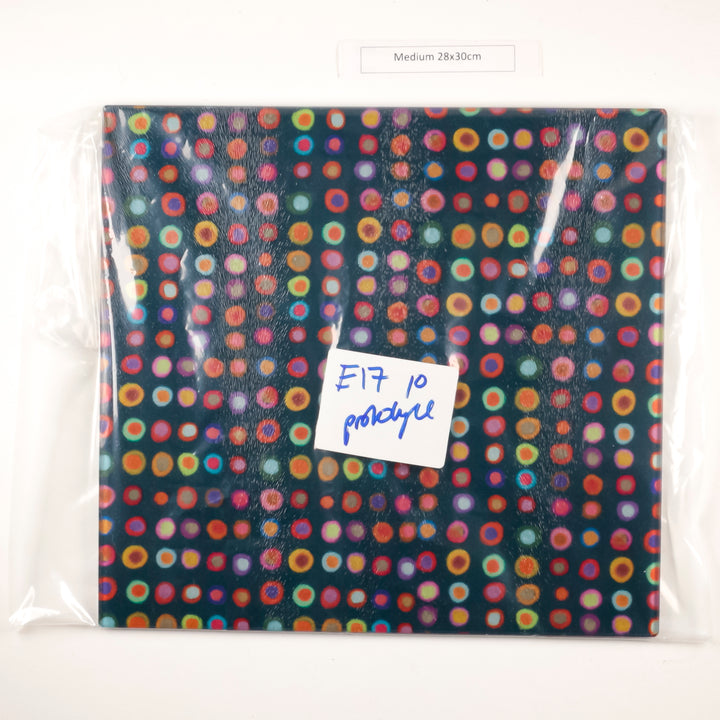 SALE - Colourful Spotty Abstract Worktop Protector (Medium - 30x28cm)