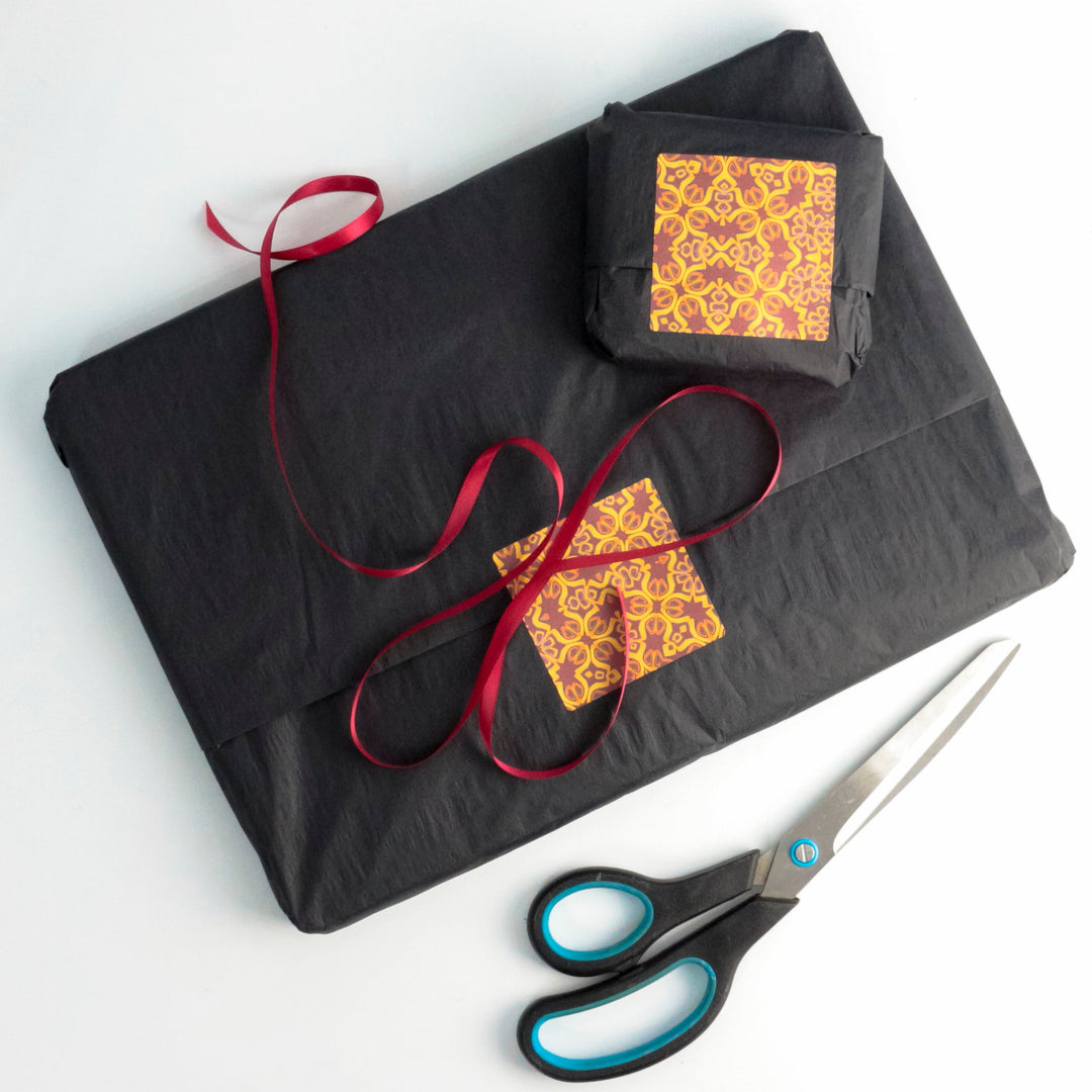 Moroccan Flower Placemat - Orange Teal