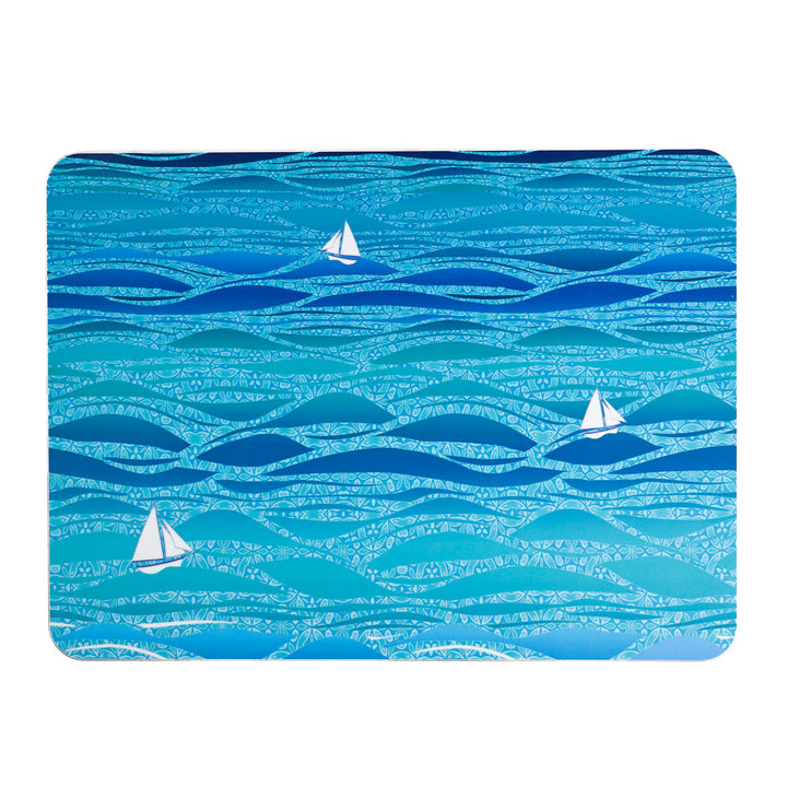 Caribbean Sailing Placemat - Blue Boats