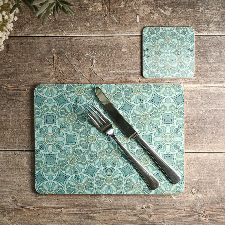Pomegranate Placemat - Aqua