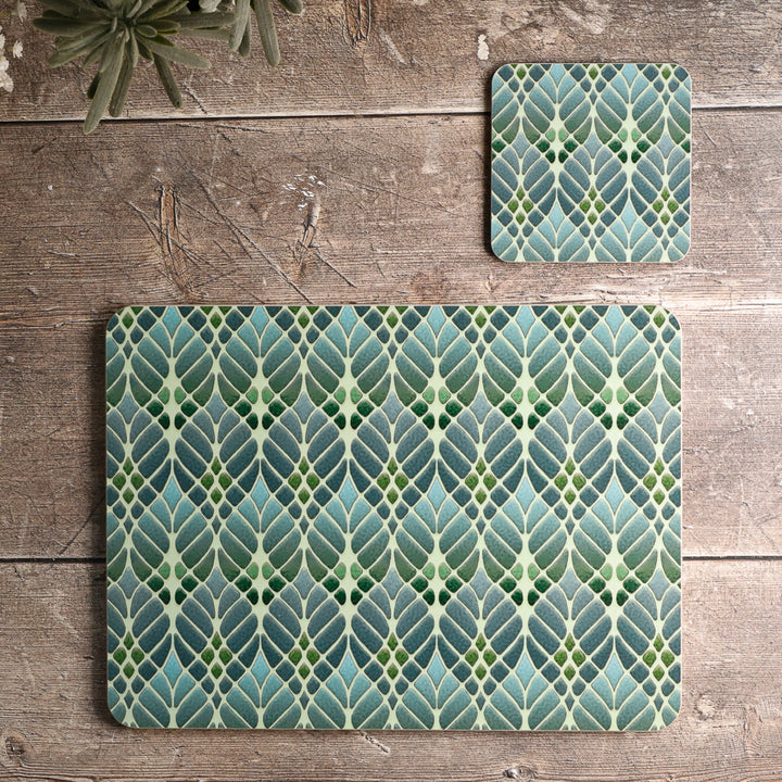 Set de table Arbres Entrelacés - Verts Doux