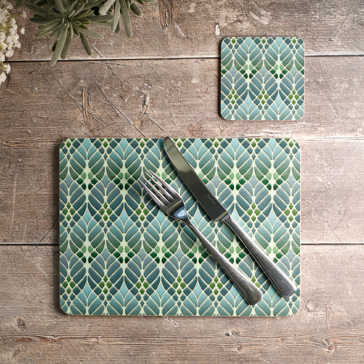 Set de table Arbres Entrelacés - Verts Doux