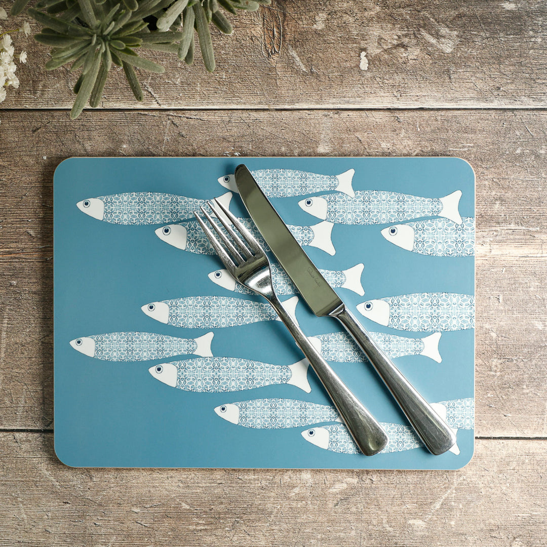 Set de table Ocean Shoal - Bleu gris