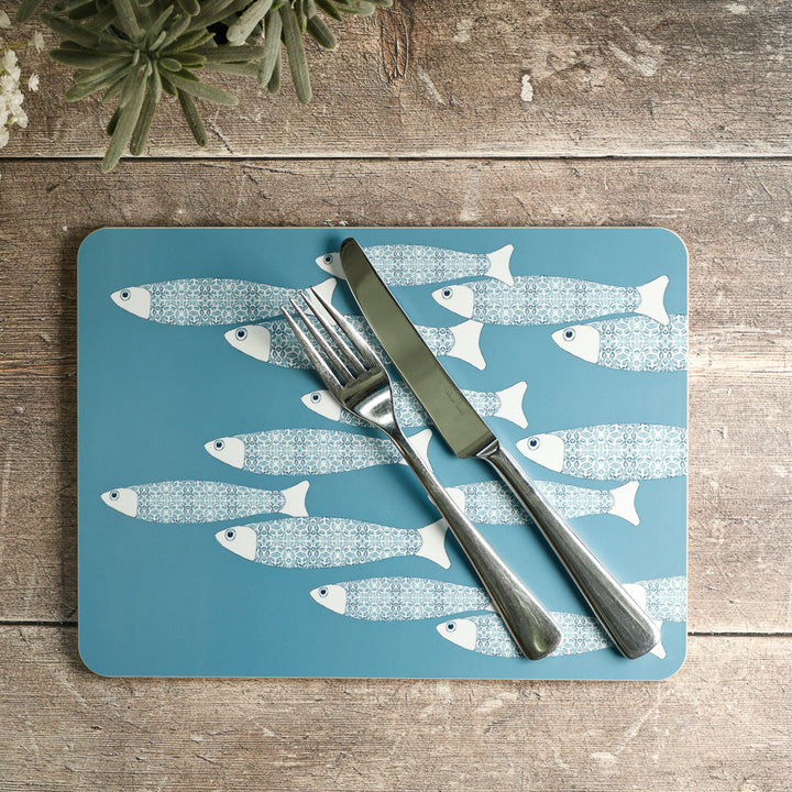 Set de table Ocean Shoal - Bleu gris