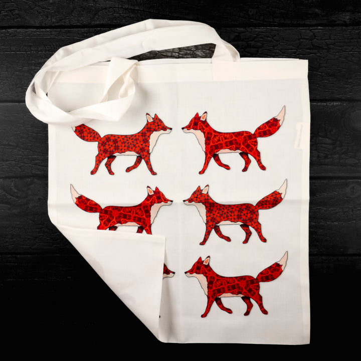 SALE Red Foxes Shopping Bag - Lightweight foldaway tote