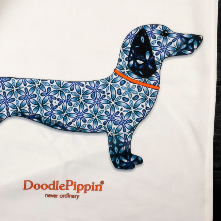 SALE Dachshund Shopping Bag - Lightweight foldaway tote