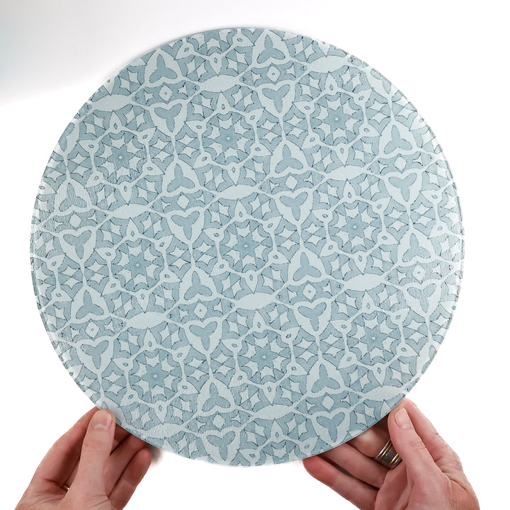 Grey Stonework - Circular Chopping Board