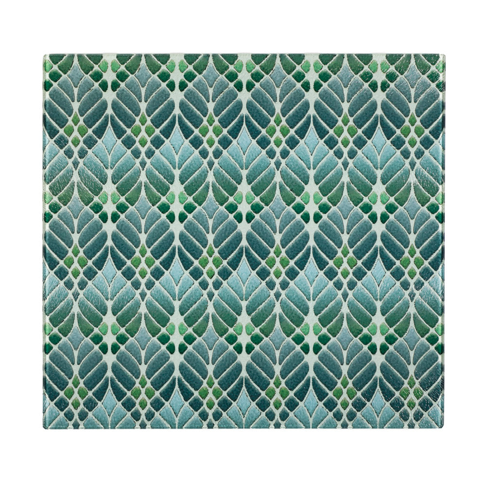 SALE - Interwoven Trees - Textured Worktop Protector - Muted Greens (medium)