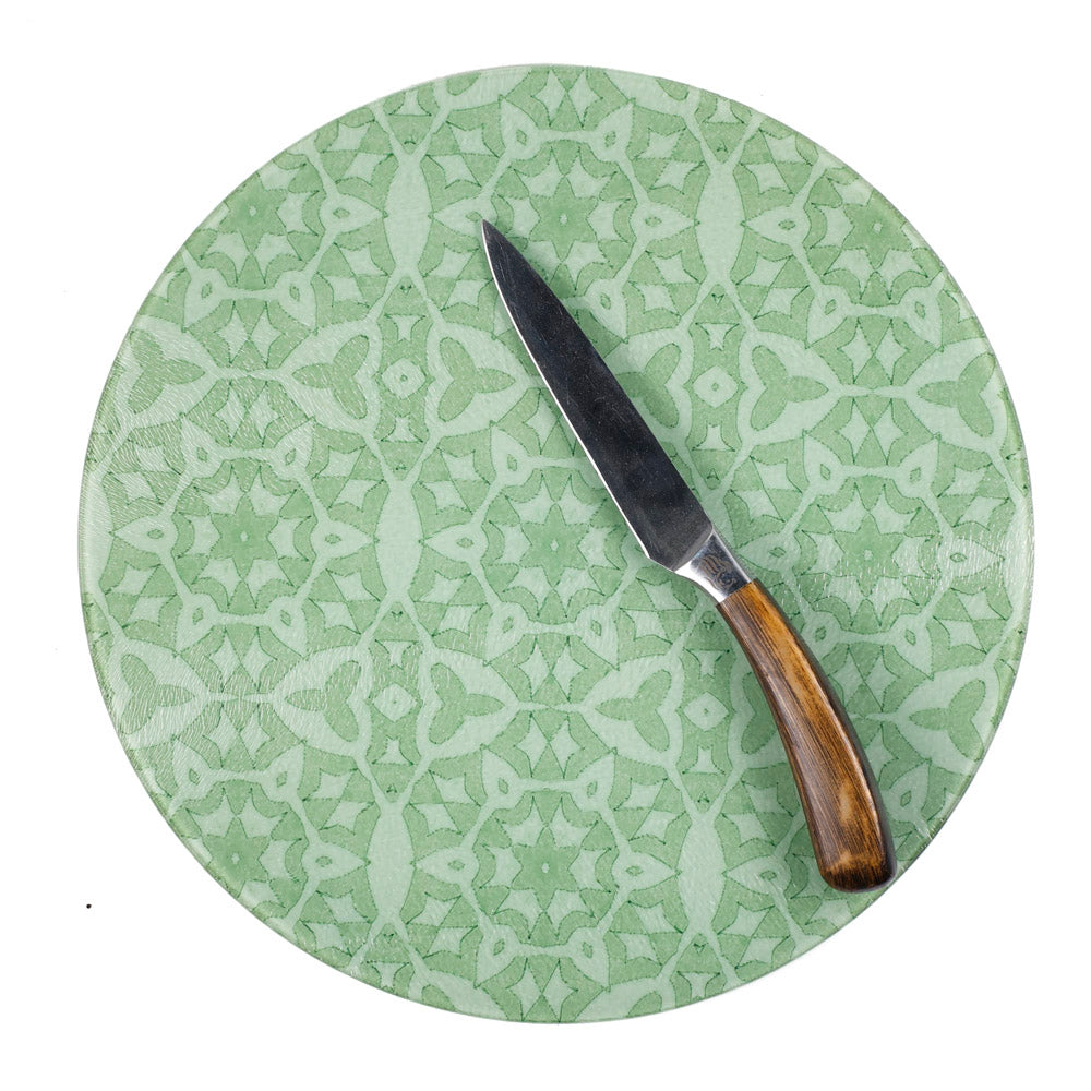 Green Stonework - Circular Chopping Board
