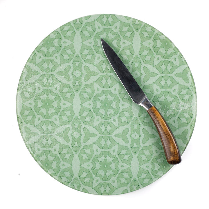 Green Stonework - Circular Chopping Board