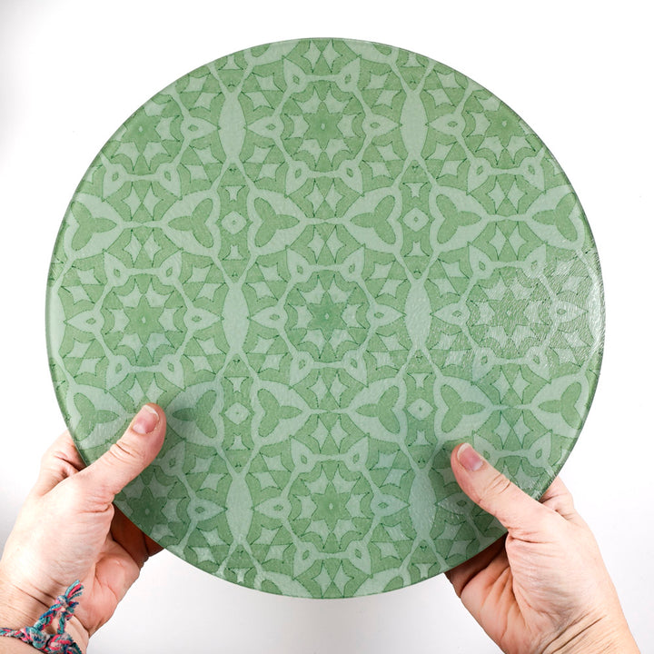 Green Stonework - Circular Chopping Board