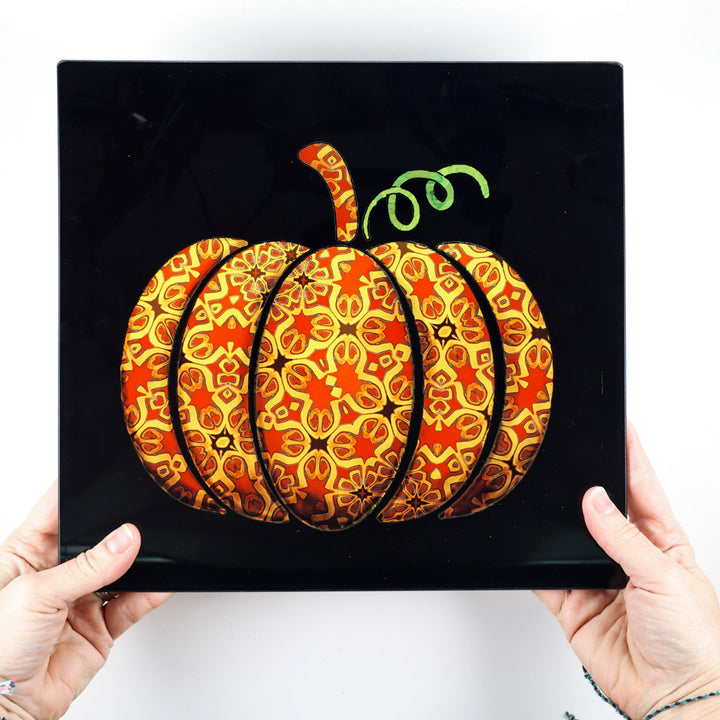 Red Gold Autumn Pumpkin Chopping Board