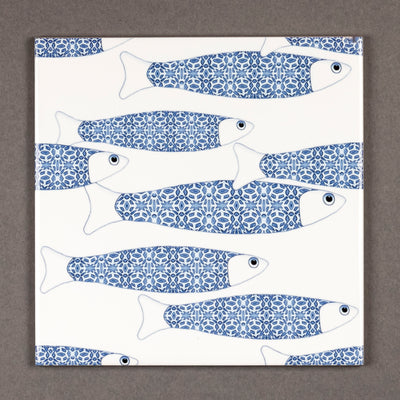 Ocean Shoal tile - Navy Blue