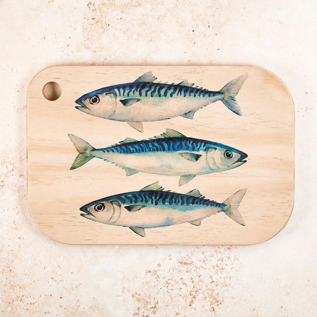 Mackerel Wooden Chopping Board