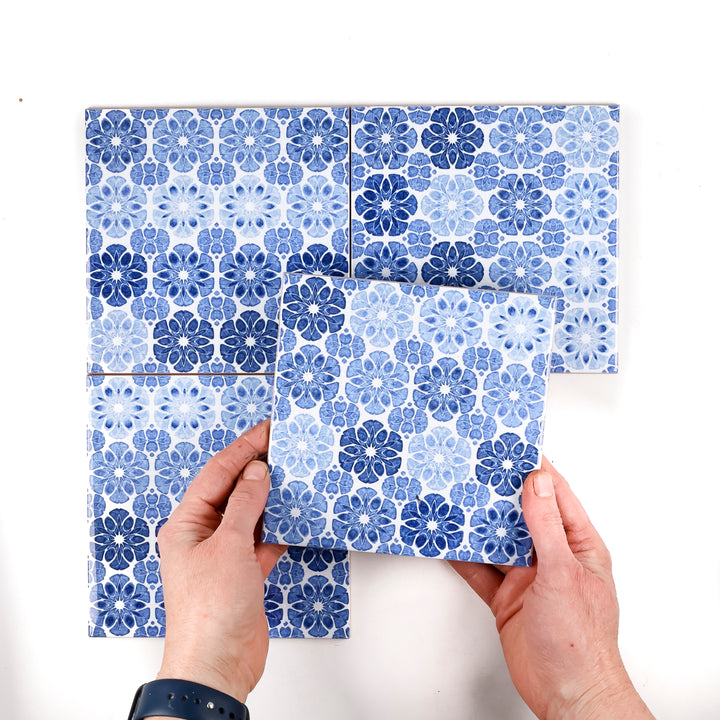 Vintage Denim (small scale) Patchwork Tiles