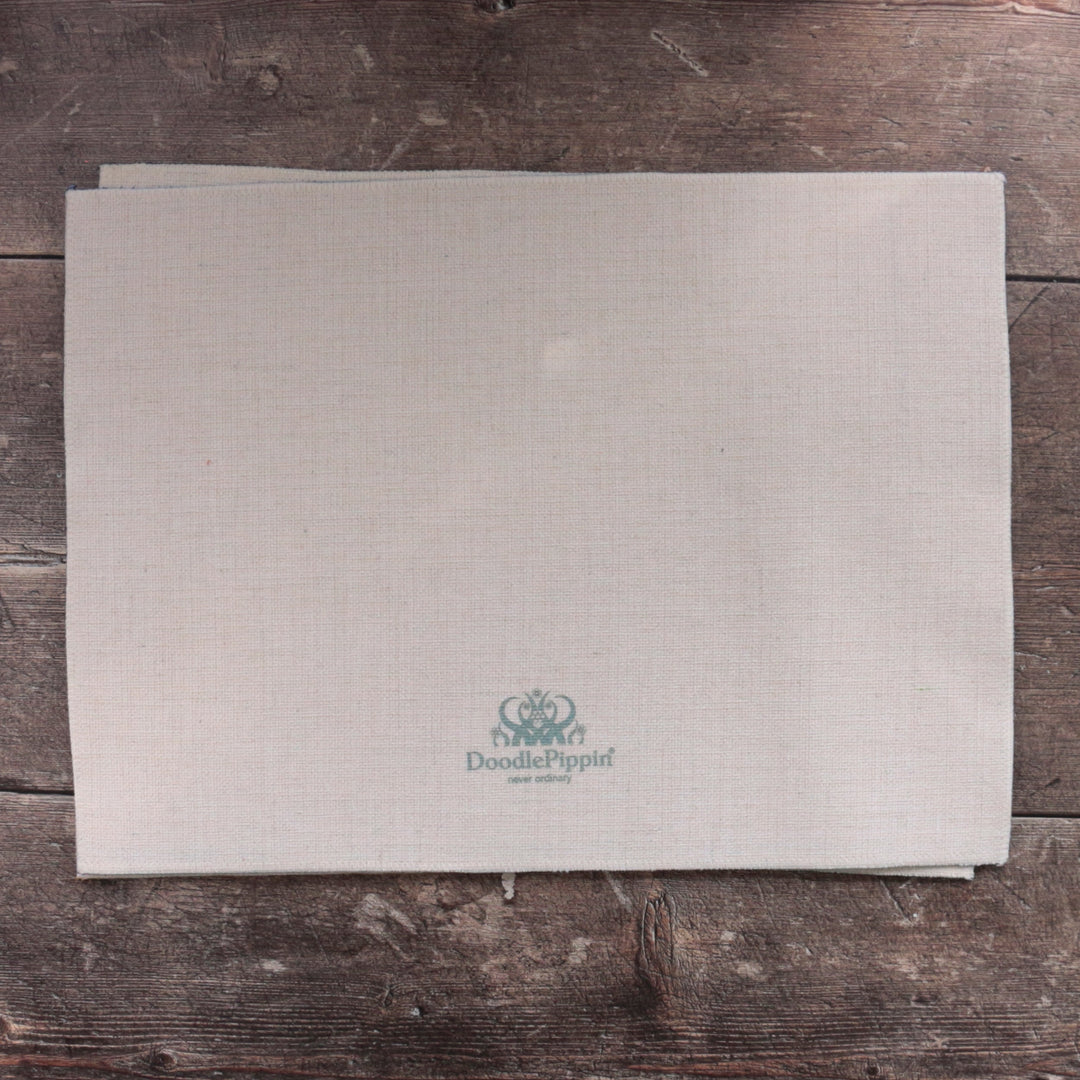 SALE : Set of 4x Green Interwoven Trees Fabric Placemats