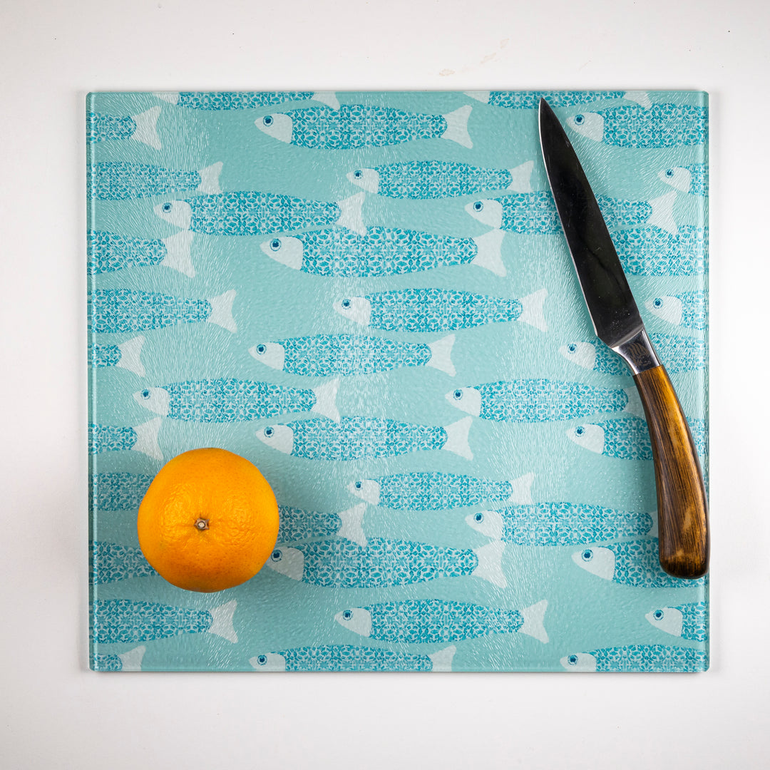 SALE - Aqua Ocean Shoal Chopping Board - Medium/Textured