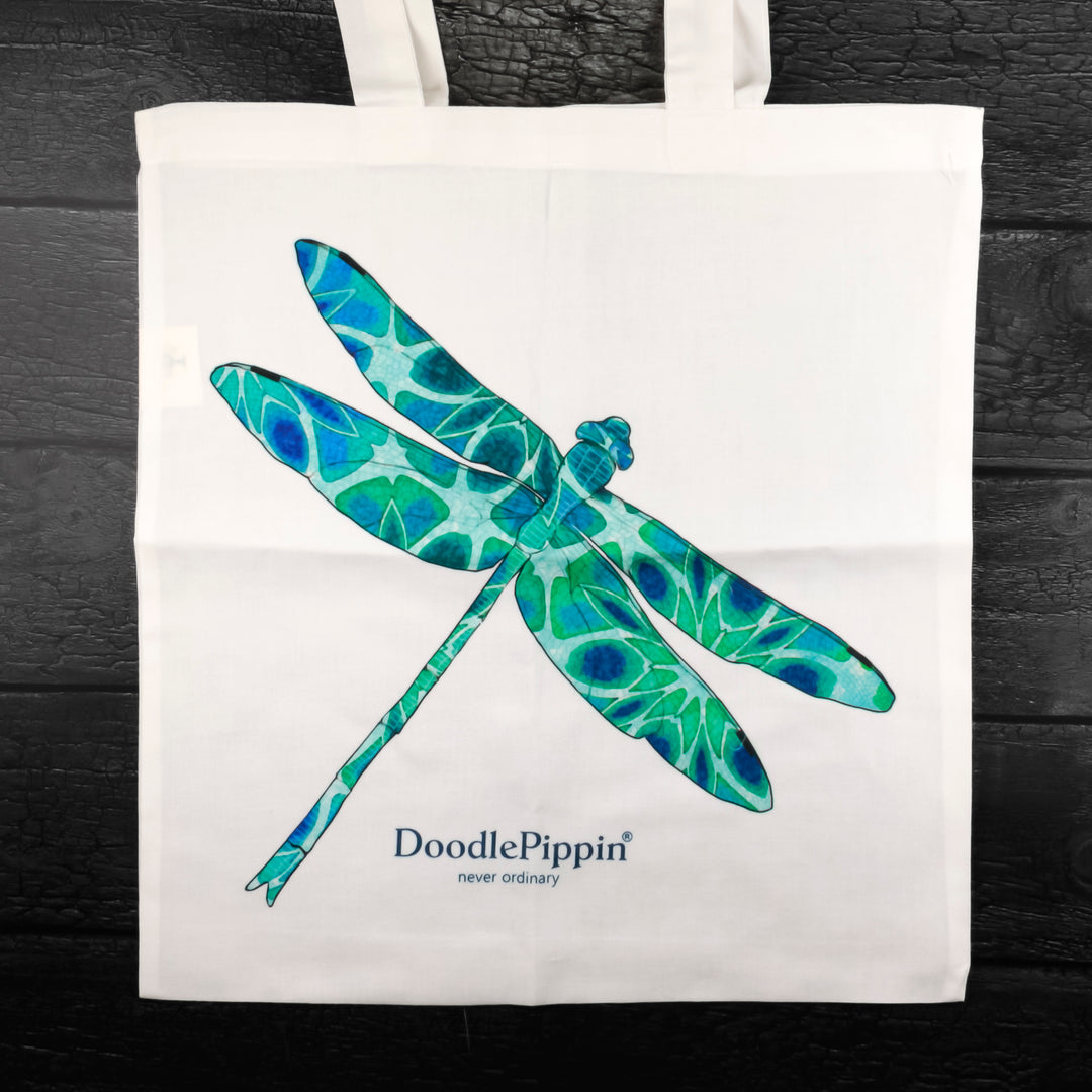 SALE Dragonfly Shopping Bag - Lightweight foldaway tote