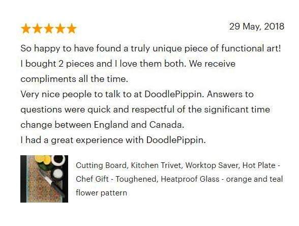 Dragonfly - Blue Design worktop protector