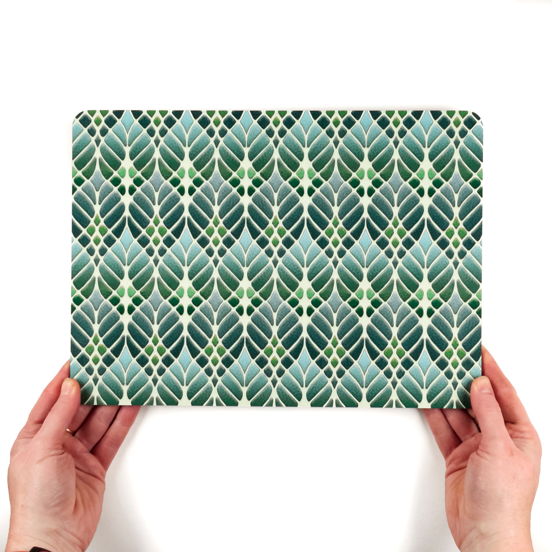 Interwoven Trees Placemat - Muted Greens