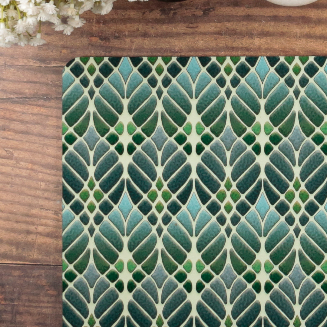 Interwoven Trees Placemat - Muted Greens