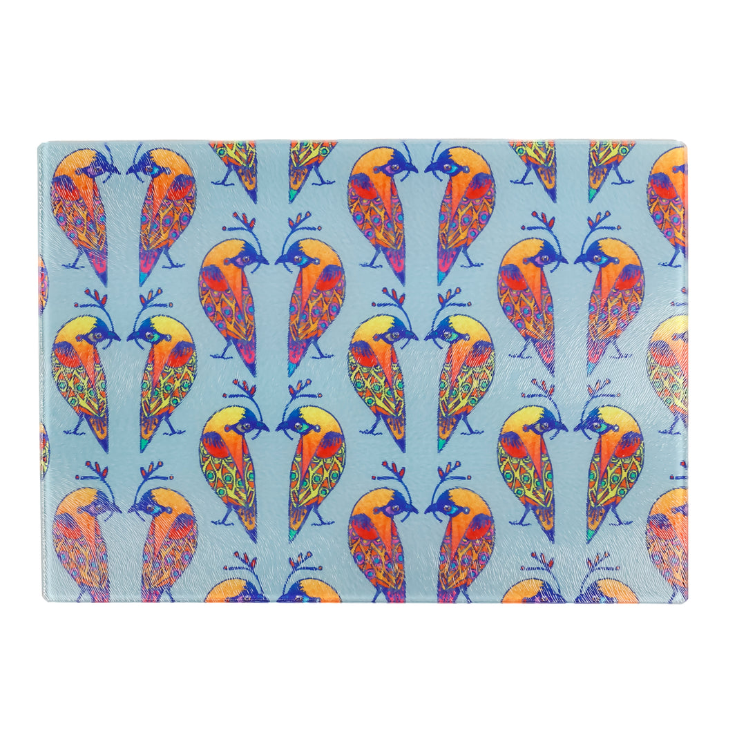 SALE: Colourful Lovebirds Worktop Protector (small/textured)
