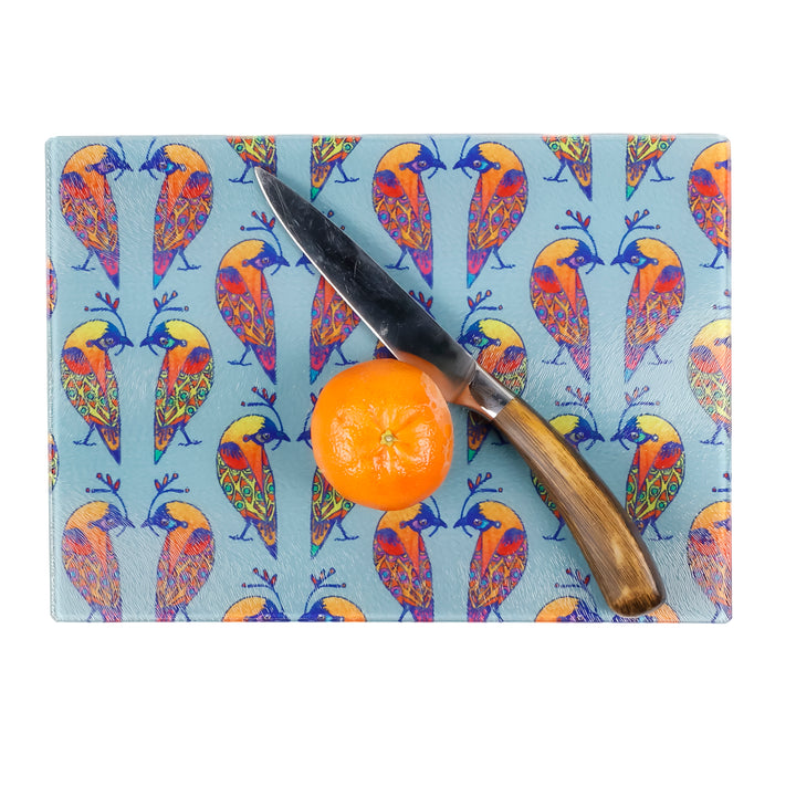 SALE: Colourful Lovebirds Worktop Protector (small/textured)