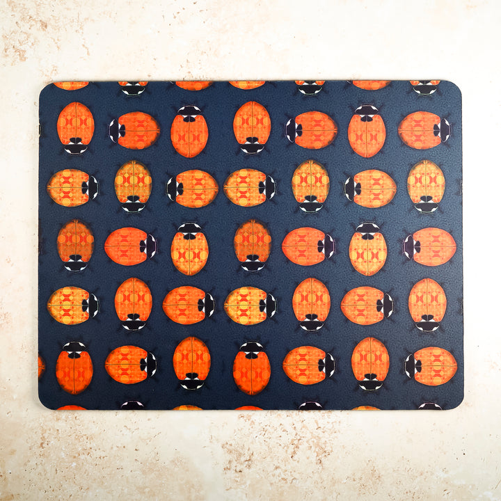Lanternbug / Ladybird Large Pet Food Mat