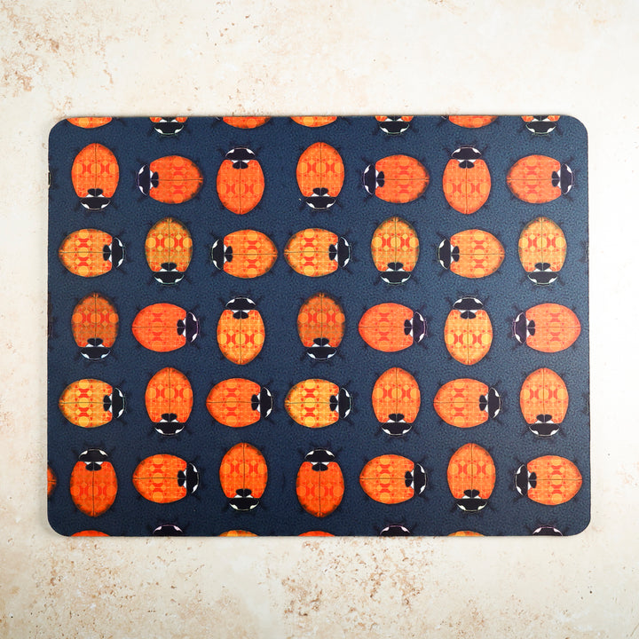 Lanternbug / Ladybird Large Pet Food Mat