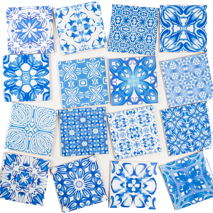 Mix and Match Ceramic tiles - Sky Blue Mix
