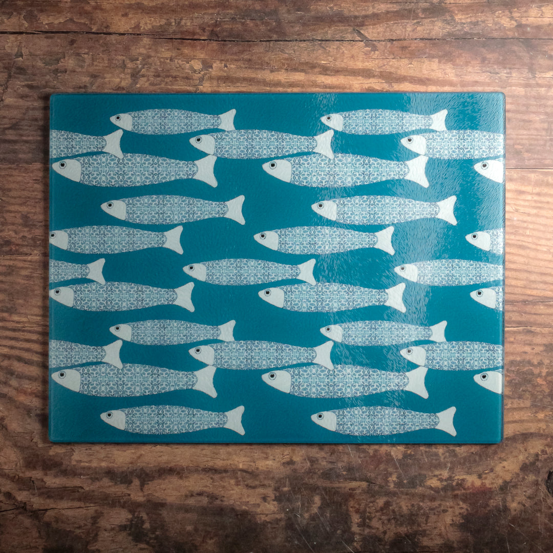 SALE SECOND : Turquoise Ocean Shoal Worktop Protector - LARGE