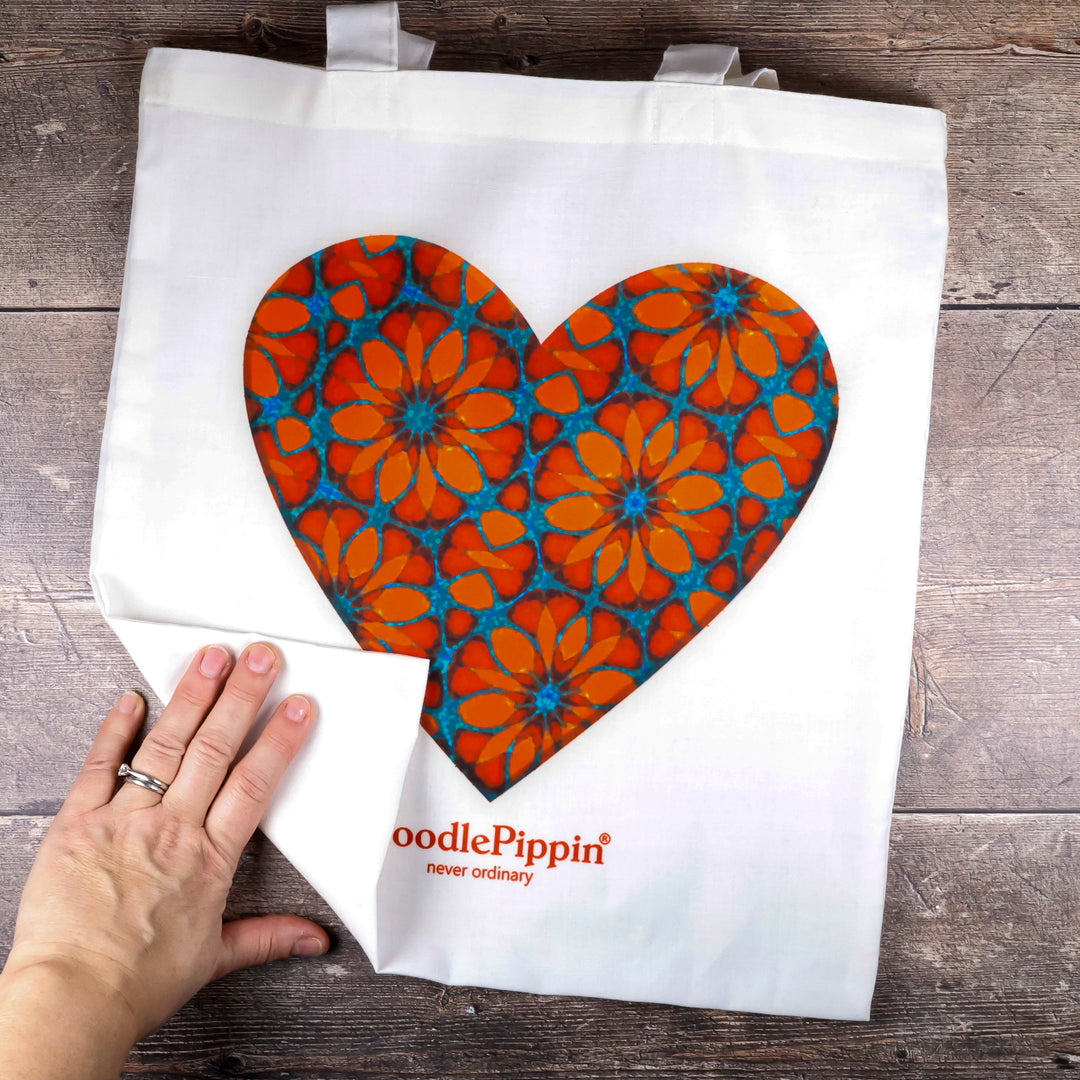 Moroccan Flower Heart Bag