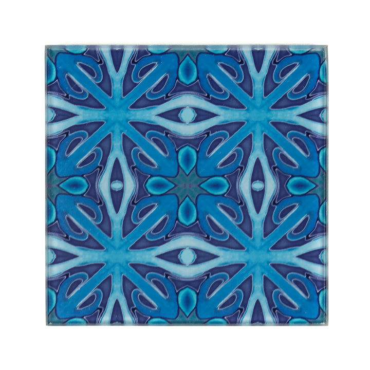SALE - Pair of Denim Blue Twining Coasters